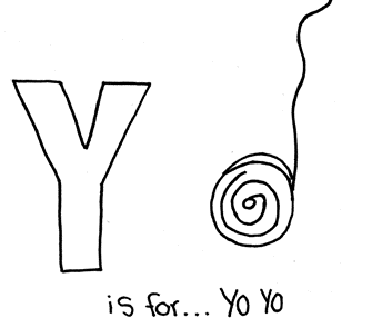 Letter Y Coloring page